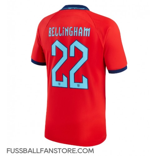 England Jude Bellingham #22 Replik Auswärtstrikot WM 2022 Kurzarm